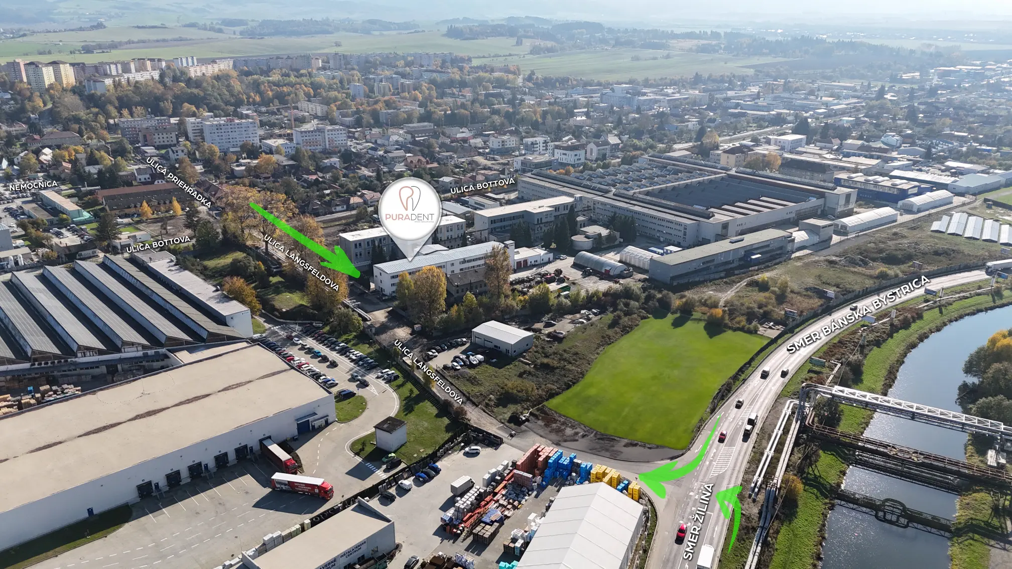 smer od výpadovky 2